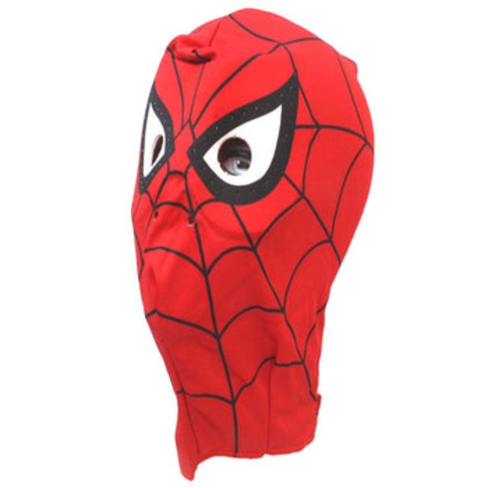 Premium Red Spider Men Superior Spider Man Elastic Mask Costume Lycra  Kids